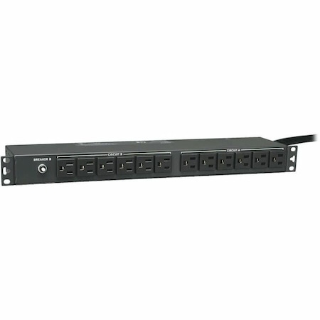 Tripp Lite PDU, Surge, Rack Mounted, 5-15R, L5-30P, 15 ft., Black PDU2430