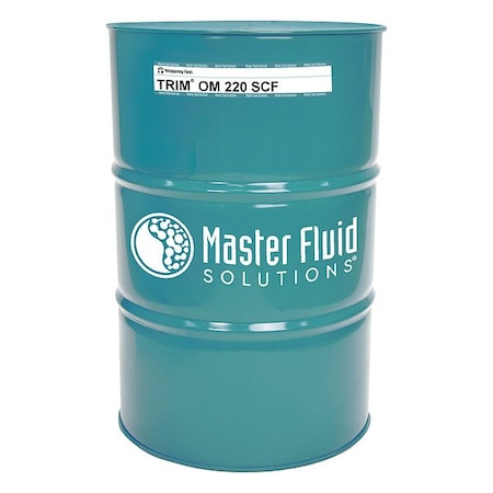 Trim Cutting Oil, OM220 SCF, Straight Oil, 54 gal, Drum, Clear to Pale Yellow OM220SCF-54G