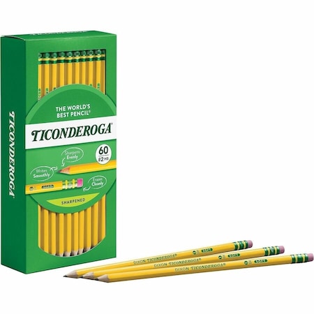 Ticonderoga Yellow No 2 Pencils, Classpack, 480PK X13480