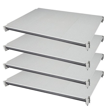 Cambro Shelf Kit, 48 in L, Speckled Gray EXSK2448S4480