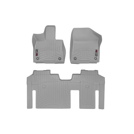Weathertech Grey, Front and Rear Floorliners 461641-1-3