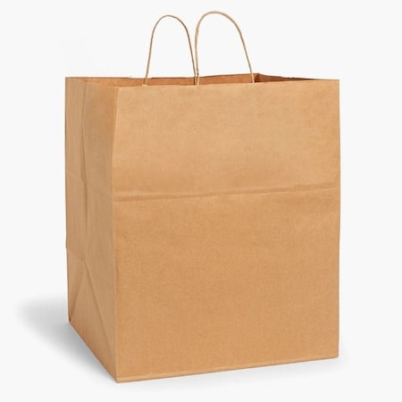 Nashville Wraps Natural Brown Kraft Shopping Bags, Regal 14.5x9x16in, 25PK MP12KR