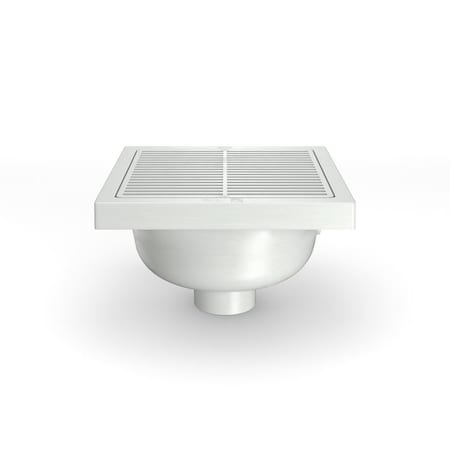 Zurn Floor Sink, Silver, 14 in L, 14 in W FS12-SF