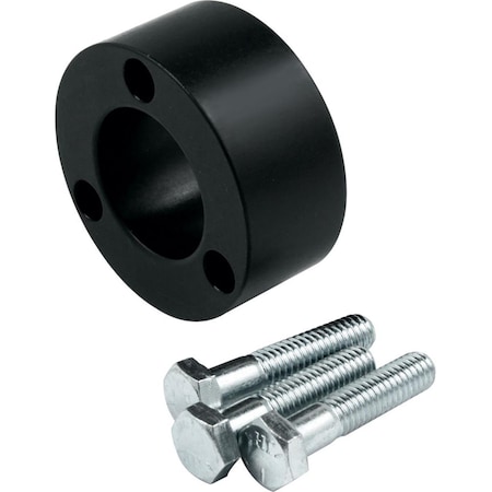 Powerhouse 1 in. Thick Steering Wheel Spacer, Black Anodized PO3612742