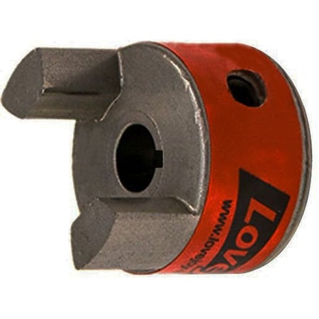 Timken Lovejoy Jaw Coupling Hub, 1/2 in. Bore, 1.08 in. Hub Dia, Jaw Coupling L050 1/2 1/8X1/16 KW