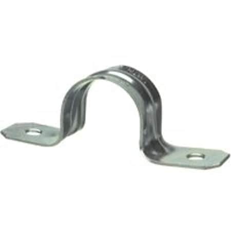 Halex Strap, Conduit Use, 1-1/4 in, Steel, Galvanized 26124