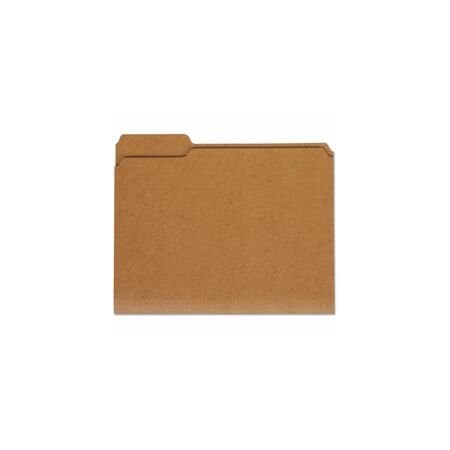 Universal File Folder 9-5/8" x 14-3/4", 1/3-Cut Tab, Brown, 100PK UNV16133