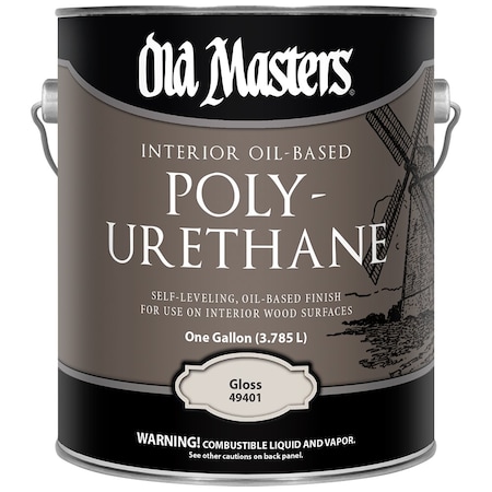 Old Masters Gal Clear Polyurethane Interior Oil-Based Finish, Gloss 49401