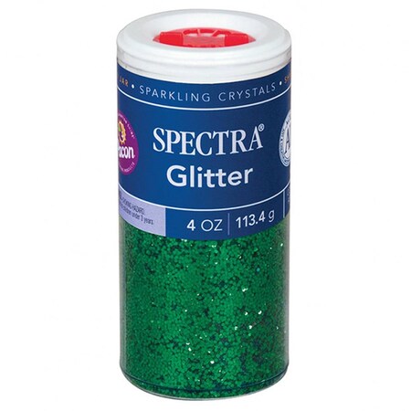 Pacon 4 oz Spectra Glitter, Green - 6 Each PAC91660-6