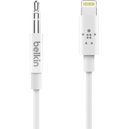 Belkin LIGHTNING TO 3.5MM AUDIO CABLE 3.5MM - 90CM - WHITE AV10172BT03-WHT