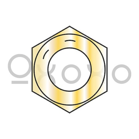 Oxoxo 3/4-16 Fine Thread Finished Hex Nut Grade 8 Zinc Yellow, 250PK 214762
