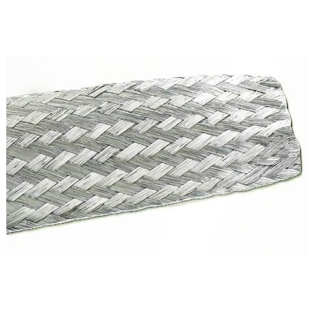 Alpha Wire TINNED COPPER BRAID, FLAT BRAID, 1229 SILVER 100 FT 1229 SV005