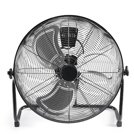 Edendirect 20 in. Industrial High-Velocity Floor Fan, 3-Speed, with 120 Deg Adjustable Tilt, Carry Handle ZRZHUMI-AC-DSV21PD-20BK
