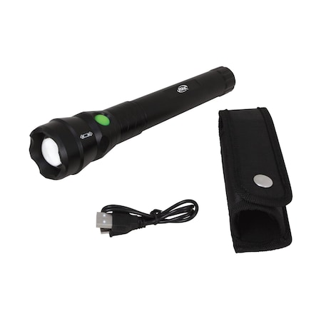 Performance Tool 1000LM Li-Ion Flashlight, Cree XM-L2 LED, Rechargeable, USB Charging 552