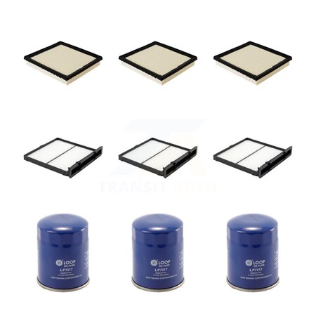 Pur 3x Air + 3x Cabin + 3x Engine Oil Filter 9 Total Kit For 2019-2023 Subaru Forester KFM-104310