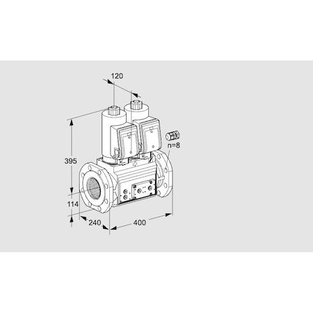 Honeywell Kromschroder VLV, DBL SOLND, 125MM ISO FLG, VCS9125F05N KS88205073
