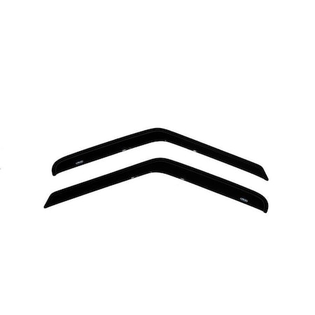 Ventshade Rainguards, Aerodynamic Design, Tape-On, Smoke, Acrylic, Set Of 2 92127