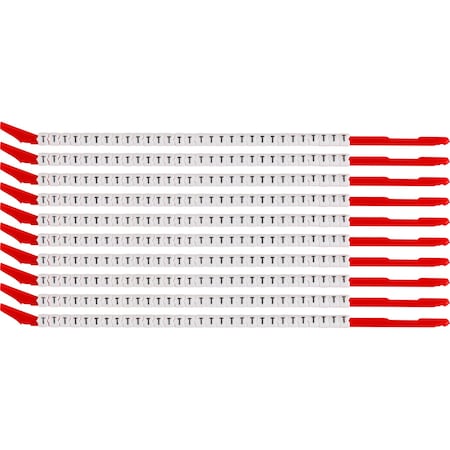Brady ClipSleeve Wire Markers Size 10 Nylon 16 AWG - 14 AWG, T Pack of 300 Each, 300PK SCN10-T