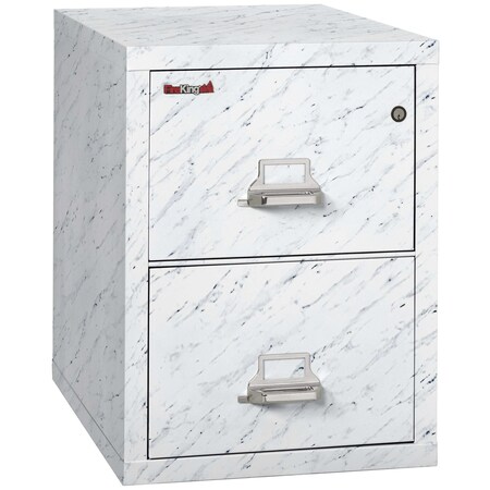 Fireking 2 Drawer, 1 Hr Fire & impact rated, 31" depth Legal Calcutta Marble 2-2131-CMA
