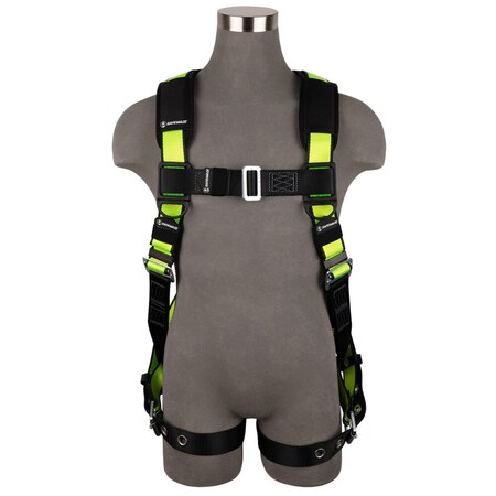 Safewaze PRO Full Body Harness 1D, MB Chest, TB Legs XS FS185-XS