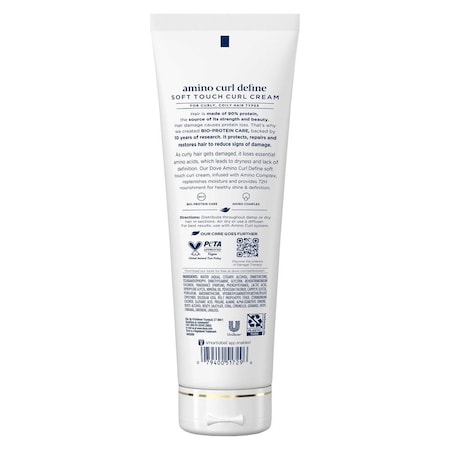 Dove Damage Therapy Amino Curl Define Soft Touch Curl Cream, 8 Fluid Ounce, 6PK 64392066