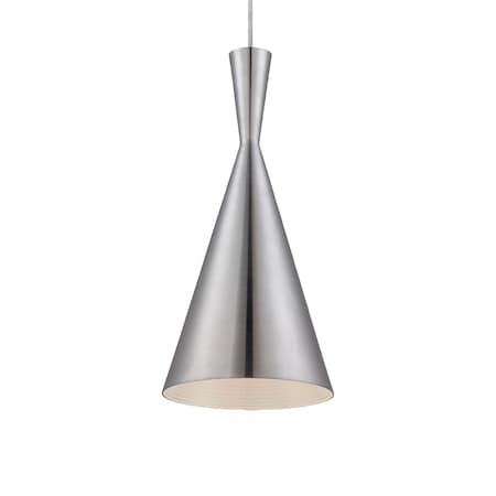 Eurofase Bronx Transitional Incandescent Pendant, 1-Light, Brushed Nickel/Brushed Nickel 20437-046