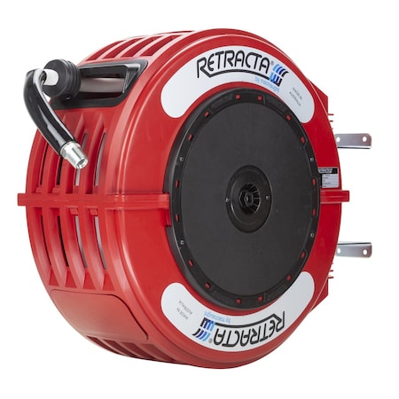Macnaught Hot Water Hose Reel, 65 ft, Red, Hot Water HW465R-02
