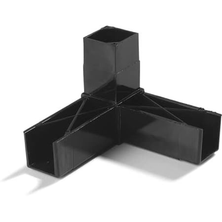 Carlisle Foodservice Sneeze Guard Assembly Blocks 1in 90 Degrees 3 Prong Blac 900203