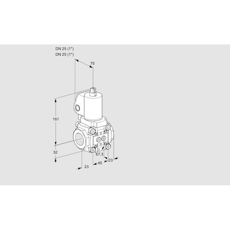 Honeywell Kromschroder VLV ASSY, SOLND, 1 NPT, GAS VAS 1T25N/NKSL,  KS88007019
