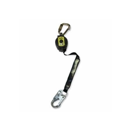 Miller Turbolite+ Fall Limiter, Vectran, 11 ft, Carabiner, Carabiner, 420 lb, 1 Leg 493-MTL-OHW1-58/11FT
