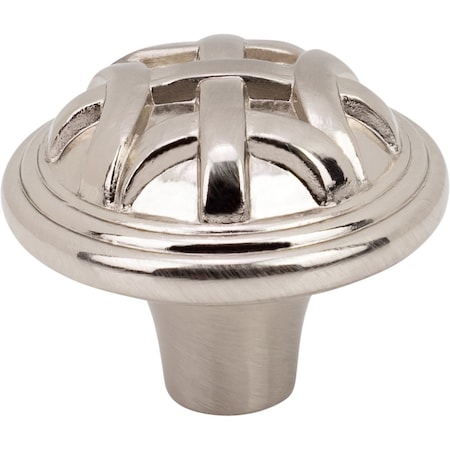 Designperfect 1-1/4 Diameter Round Cabinet Knob, Brushed Satin Nickel DPA-L68KSNB