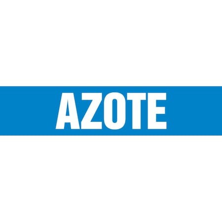 Accuform FRENCH PIPE MARKER AZOTE LANGUAGE CRPK533SSH