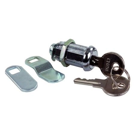 Powerhouse 1.12 in. Zinc Standard Compartment Cam Door Key Lock PO1850152