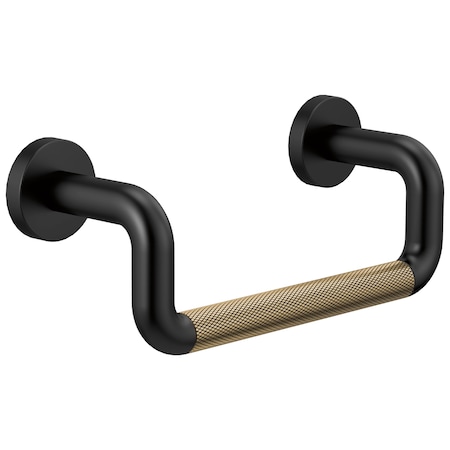 Brizo Litze Mini Towel Bar Matte Black/Luxe Gold 694735-BLGL