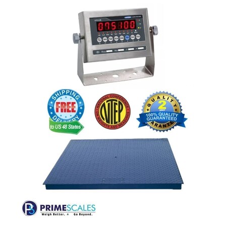 Prime Systems 1,000 lb 2x2 Pallet Floor Scale Warehouse NTEP Legal 4 Trade PS-1k-2424