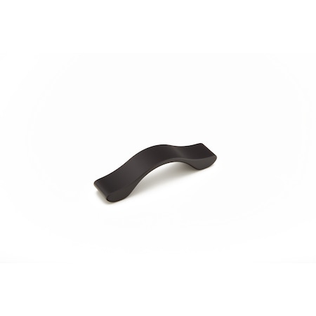 Schaub 64mm Center to Center Wave Cabinet Pull Matte Black Finish 244-064-MB
