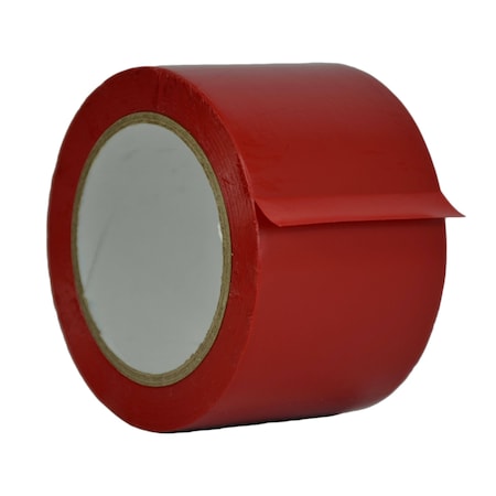 Wod Tape PVC, Red, 3 inch (72mm) W., 6 mil Thickness, 16 PK WOD VTC606-03000-16-60-RED
