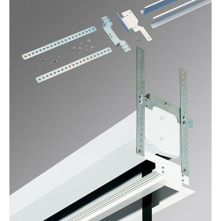 Draper Draper Targa 123" Electric Projection Screen - 16:10 - Contrast Grey XH800E - Recessed/In-Ceiling Mount 116377U