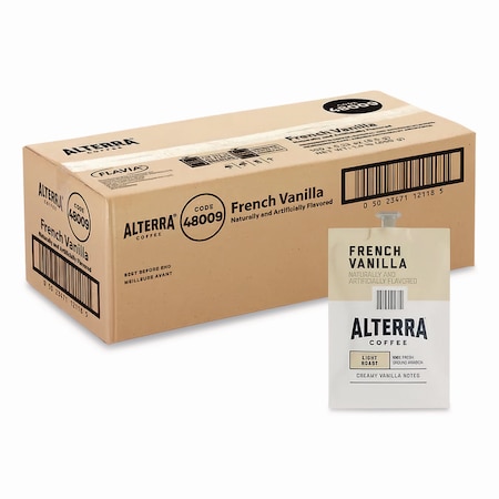 Alterra Coffee Freshpack Pods, French Vanilla, Medium Roast, 0.23 oz, 100PK MDRA183