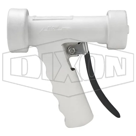 Dixon Hot Water Washdown Spray Nozzle, 1/2 in FNPT Connection, 12.5 GPM, 150 psi, Aluminum, White, Domesti AWSG-W