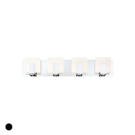 Eurofase Nozza Contemporary LED Wall Sconce, 980 Lumens, Clear/Chrome 34144-015