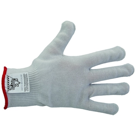 Workhorse Color-Coded Cut-Resistant Hand Protection Gloves, FDA-Compliant, A8, 13 Gauge WH A513-WHT-MD