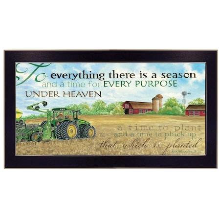 Homeroots To Everything Season Black Framed Print Wall Art 404800
