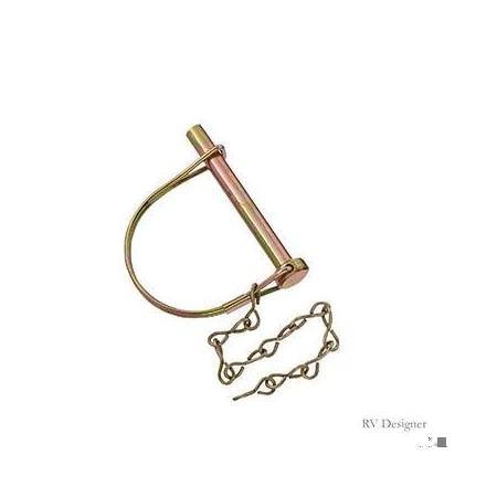 Rv Designer COUPLER LOCK PIN W/ CHAIN, 5/16IN X 2-1/2IN H421