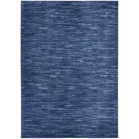 Homeroots 5' X 8' Navy Blue Power Loom Area Rug 522323