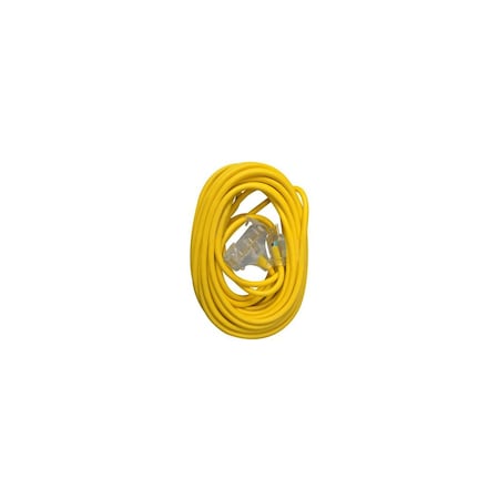 Master Electrician 3-Outlet Extension Cord, 12/3 SJTW, Yellow, 50-Ft. 04188ME