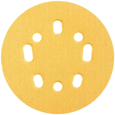 Norton Co 0 Sanding Disc, 5 in Dia, Coated, P80 Grit, Coarse, Aluminum Oxide Abrasive, Paper Backing 4062