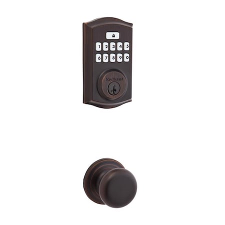 Kwikset SmartCode Venetian Bronze Metal Electronic Touchpad Entry Deadbolt 992600-003