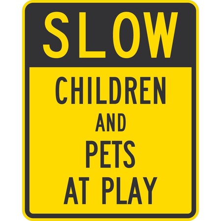 Lyle Slow Children And Pets At Play, 24x30, Engineer Grade, Yellow G-14015-EG_24x30