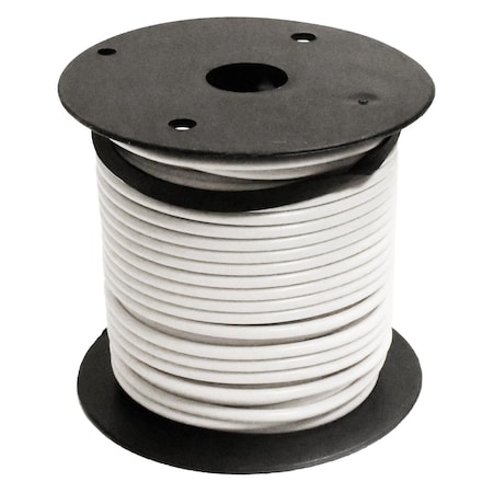 Auveco Primary Wire 14 Gauge White 100 Feet 12436